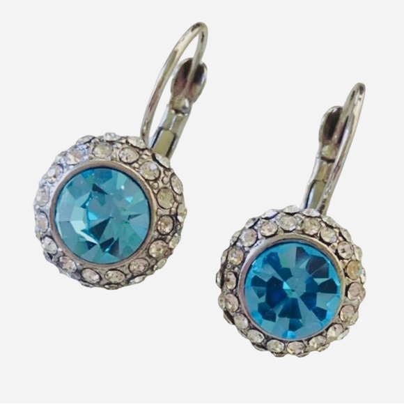 NEW! Gorgeous multi-faceted crystal drop earrings - Picture 2 of 2